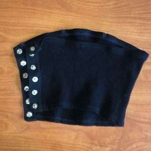 Black crop top